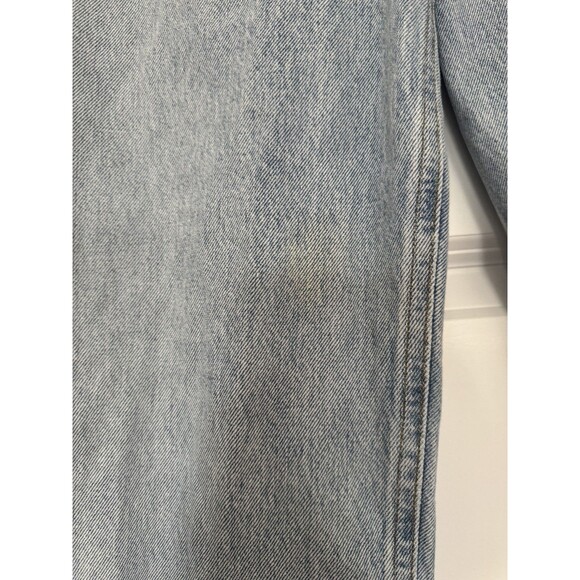 Agolde Women Blue 27 Denim Broken Waistband Jeans Straight High Rise Grunge Punk - Picture 2 of 13